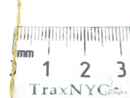 18k Yellow Gold Prong Diamond Necklace-40032 - Image 10