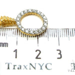 18k Yellow Gold Prong Diamond Necklace-40032 - Image 12