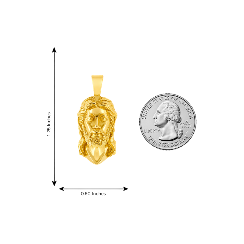 18k Gold Jesus Pendant 71648