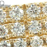 Mens Bold 12 Stone Gold Pinky Ring 19023 - Image 3