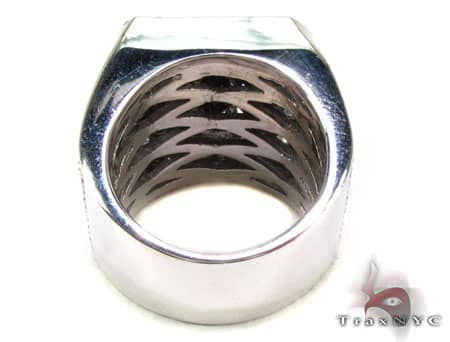 10K White Gold Black and White 5.9 Ctw Diamond Premiere Ring, view 6
