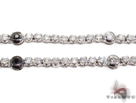 10K Black and White Gold Diamond Rosary, photo 3 of 14