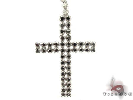 10K Black and White Gold Diamond Rosary, photo 5 of 14