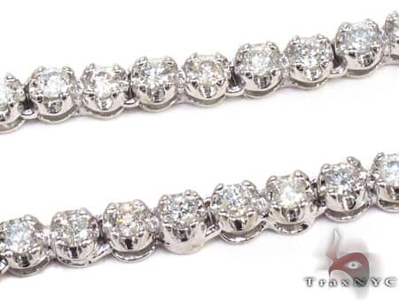 10K Black and White Gold Diamond Rosary, photo 4 of 14