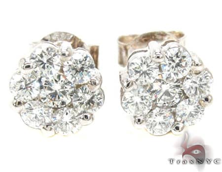 VS2 Round Cut Stud Earring 19030 - Image 1