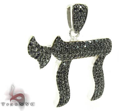 Black Diamond Chai Pendant 19120 - Image 2