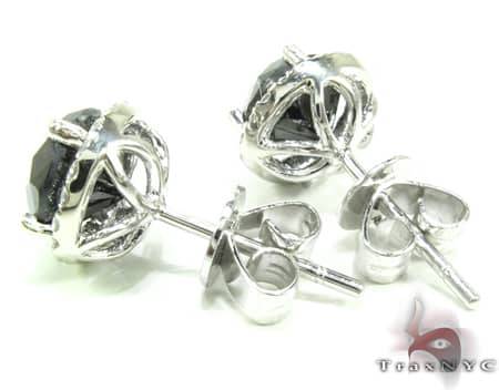 14K Gold Black Euphoria Earrings 2, photo 5 of 6