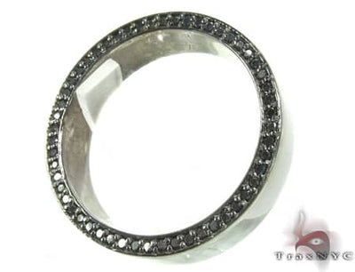 Black Gold Back Diamond Eternity Prong Ring 19312 - Image 1