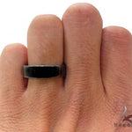 Black Gold Back Diamond Eternity Prong Ring 19312 - Image 6