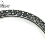 Black Gold Back Diamond Eternity Prong Ring 19312 - Image 3