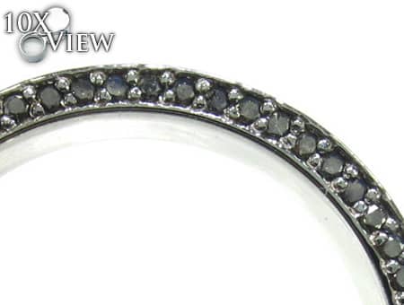 Black Gold Back Diamond Eternity Prong Ring 19312 - Image 3