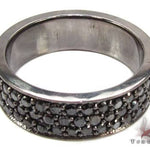 3 Row Black Diamond Ring 19535 - Image 4