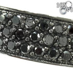 3 Row Black Diamond Ring 19535 - Image 3