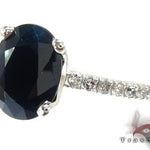 Ladies Black Sapphire Ring 19684 - Image 3