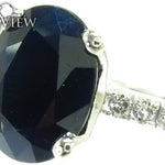 Ladies Black Sapphire Ring 19684 - Image 4