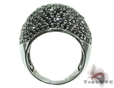 Ladies Black Diamond Ring 19686 - Image 6