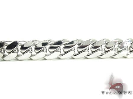 Diamond Miami Link Chain and Bracelet Set 19691 - Image 4