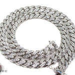 Diamond Miami Link Chain and Bracelet Set 19691 - Image 5