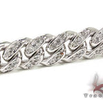 Diamond Miami Link Chain and Bracelet Set 19691 - Image 1