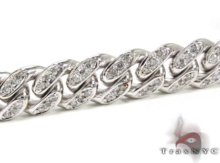 Diamond Miami Link Chain and Bracelet Set 19691 - Image 1