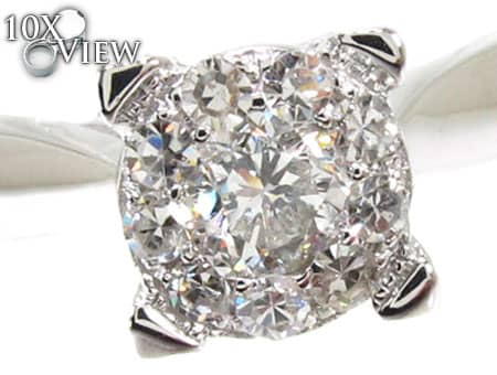 14K White Gold Diamond Ring 19823 - Image 3