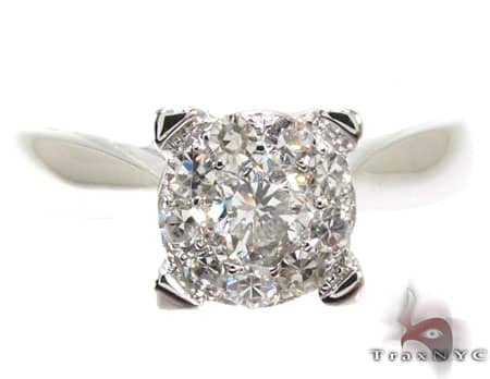 14K White Gold Diamond Ring 19823 - Image 2