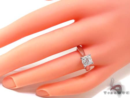 14K White Gold Diamond Ring 19823 - Image 9