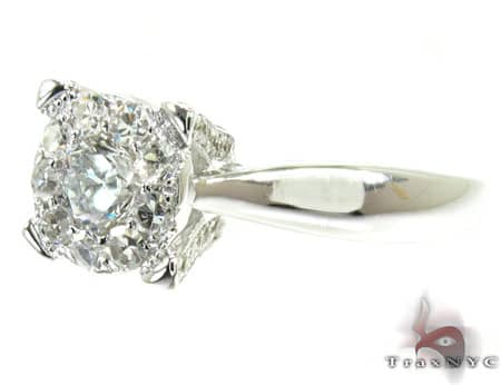 14K White Gold Diamond Ring 19823 - Image 4