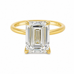 Emerald Diamond Engagement Ring 70116
