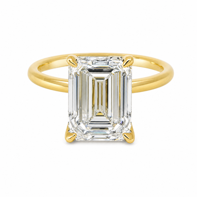 Emerald Diamond Engagement Ring 70116