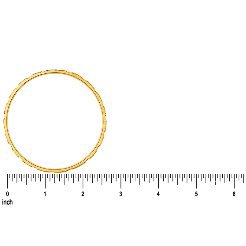 21K Gold Artisan Weave Bangle 71474