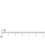 18K Gold Heart Baguette Diamond Necklace 68504