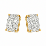 4 Ctw Radiant-Cut Diamond Studs (Lab) 71333