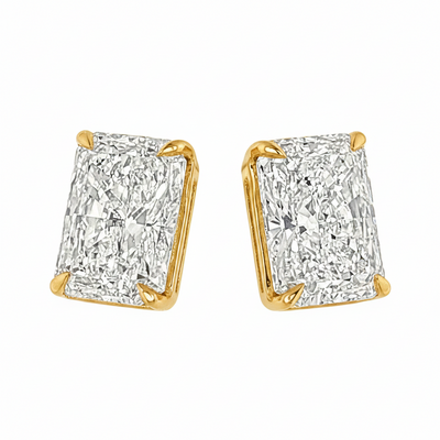 4 Ctw Radiant-Cut Diamond Studs (Lab) 71333
