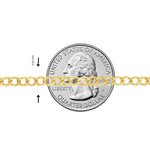 21K Gold Curb Chain 3.4mm 71482