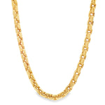 14K Yellow Gold Solid Round Box Link Chain 22.5 Inches 4.5mm 70897