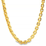 14K Yellow Gold Solid Round Box Link Chain 27 Inches 6.4mm 70895