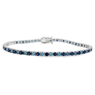 Midnight Sky Tennis Bracelet in 14K gold