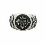 .925 Silver Antique Cross Ring 70895