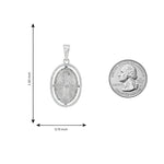 Prong Diamond Jesus Pendant 49506