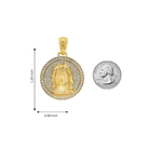 Circular Pendant With Jesus Head Set 71008