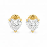 Heart Shape Diamond Stud Earrings 2 Ct 71321