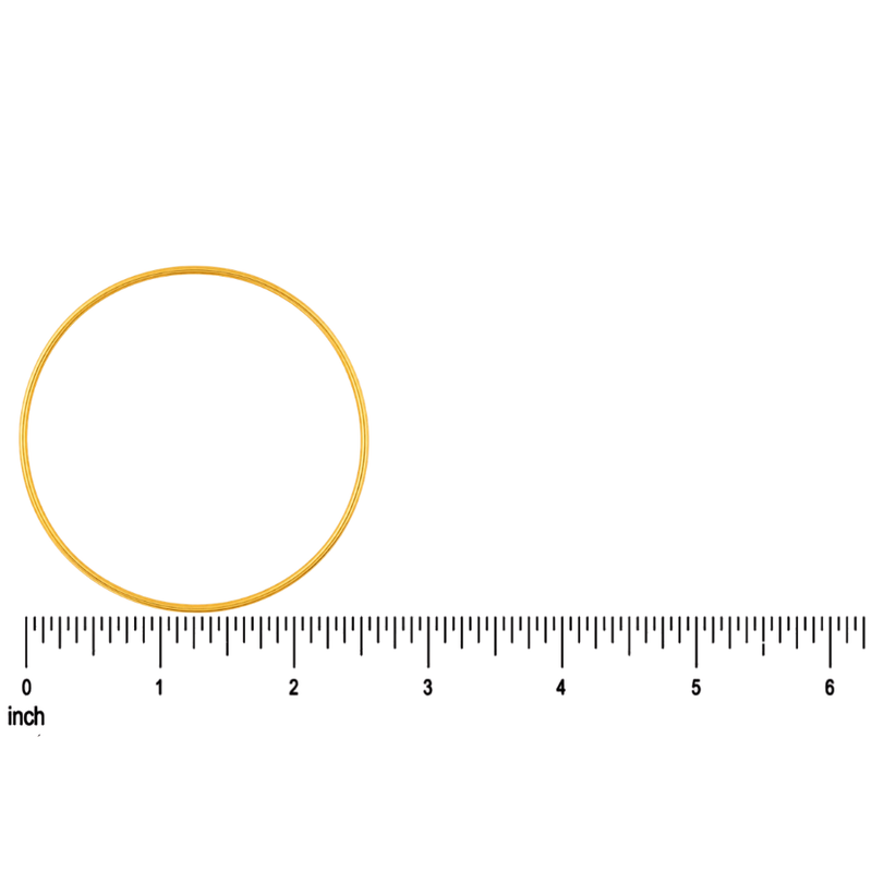 21K Gold Royal Slim Bangle 71471