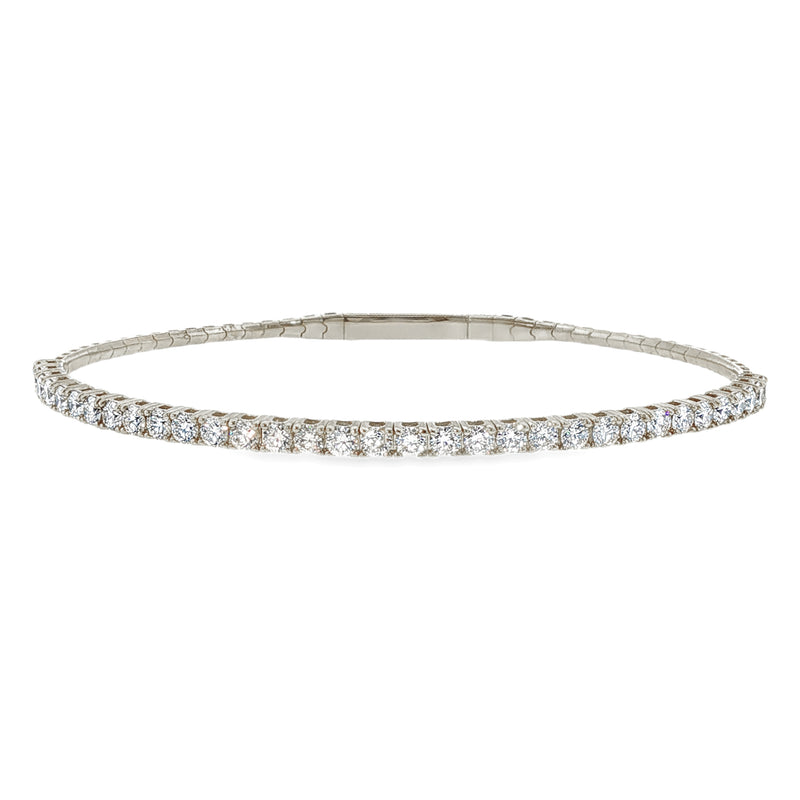 Flexible Diamond Bangle Bracelet 69834