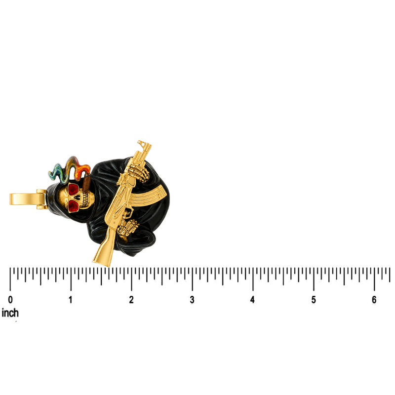 Grim Reaper AK-47 Skull Pendant 71368