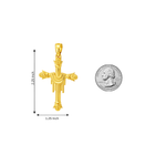 10K Gold Cross Crucifix 57088