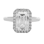 Emerald Diamond Engagement Ring 70952