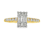 Baguette Diamond Engagement Ring 68622