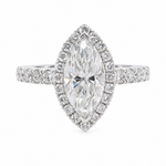 Marquise Halo Diamond Engagement Ring 43566