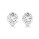 Heart Shape Diamond Stud Earrings 71321